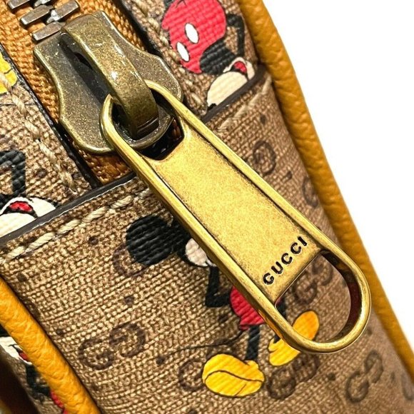 Authentic GUCCI 602695 Disney Collab Mini GG Supreme Belt bag body bag Canvas - Picture 7 of 12